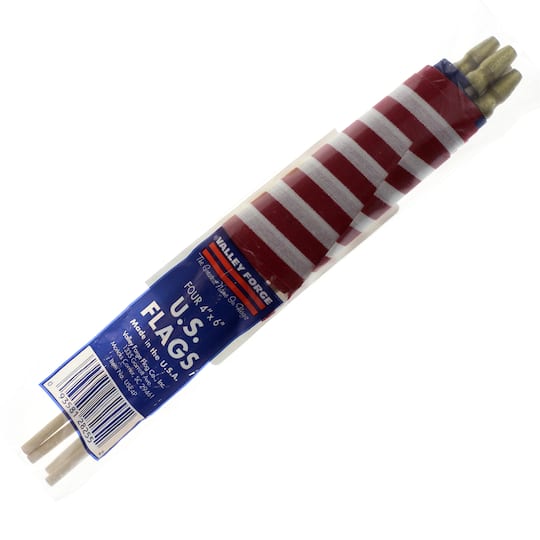 20 Packs: 4 ct. (80 total) Valley Forge® Small American Flags